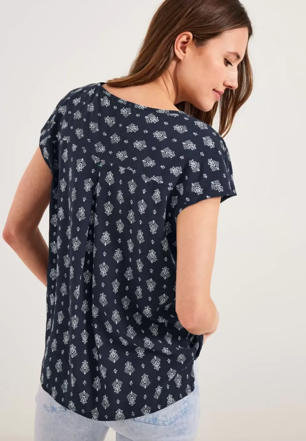 Bluse Mit Minimalprint
