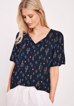 Bluse Mit Minimalprint