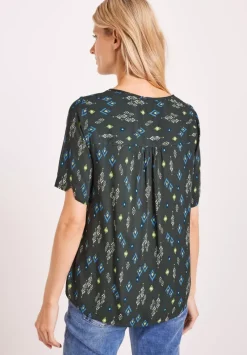 Bluse Mit Minimalprint