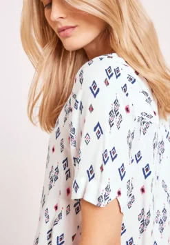 Bluse Mit Minimalprint