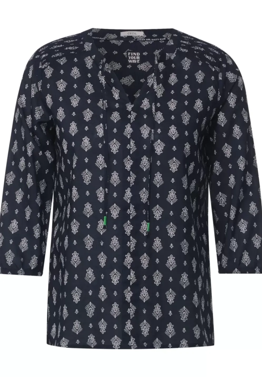Bluse Mit Minimalprint