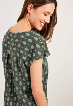 Bluse Mit Minimalprint