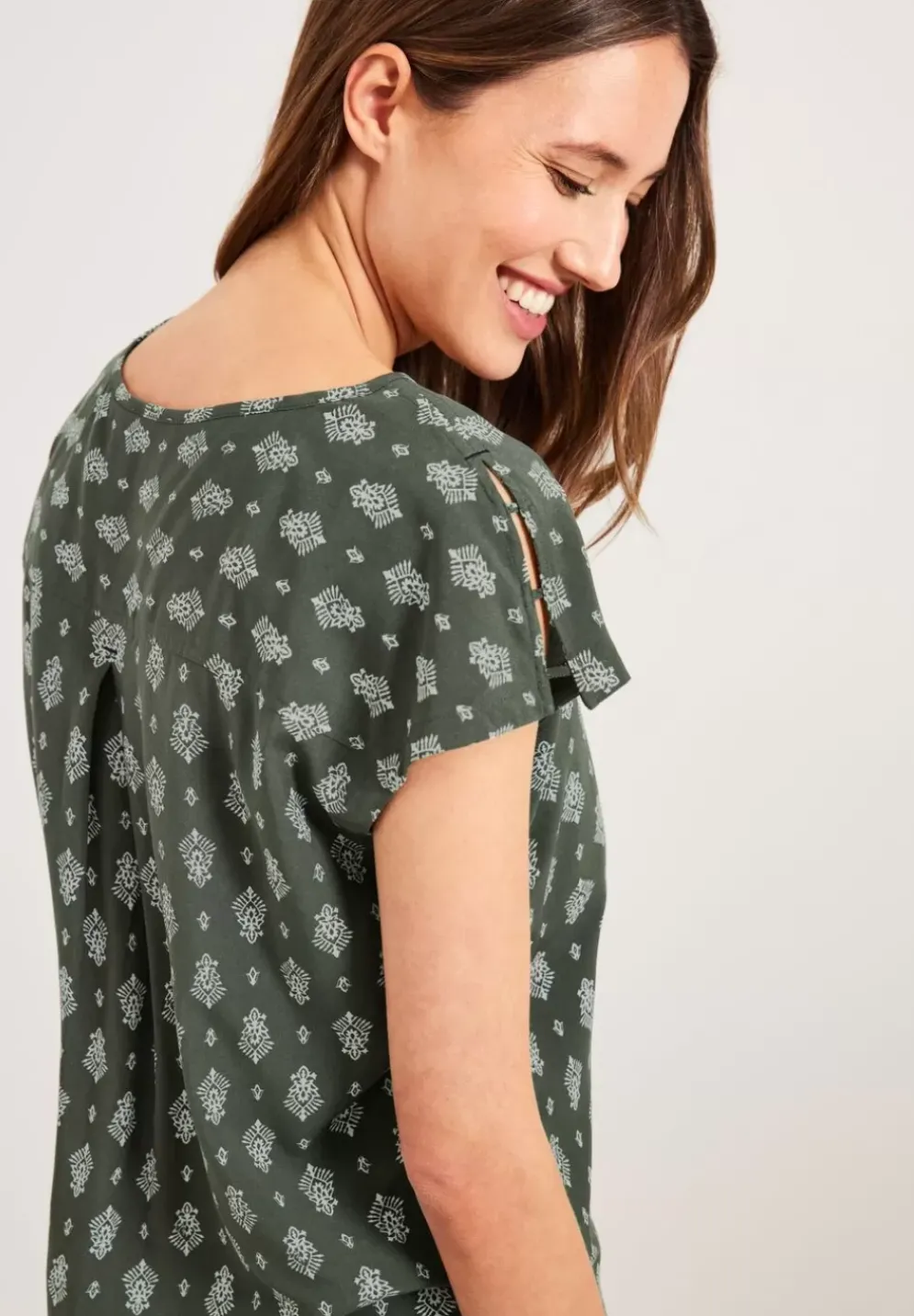 Bluse Mit Minimalprint