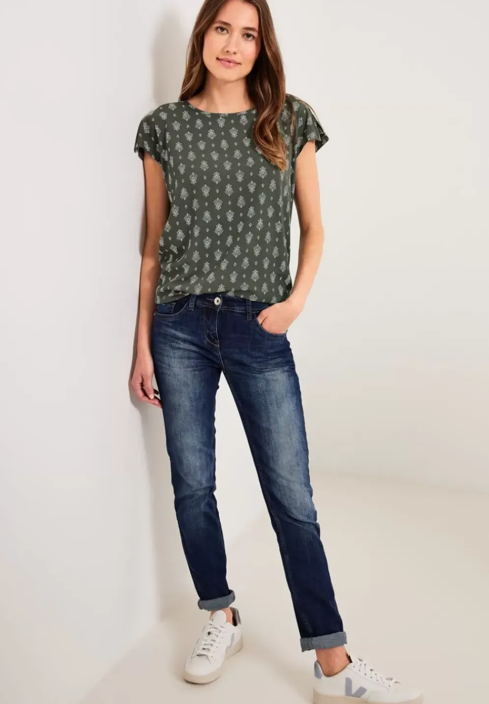 Bluse Mit Minimalprint