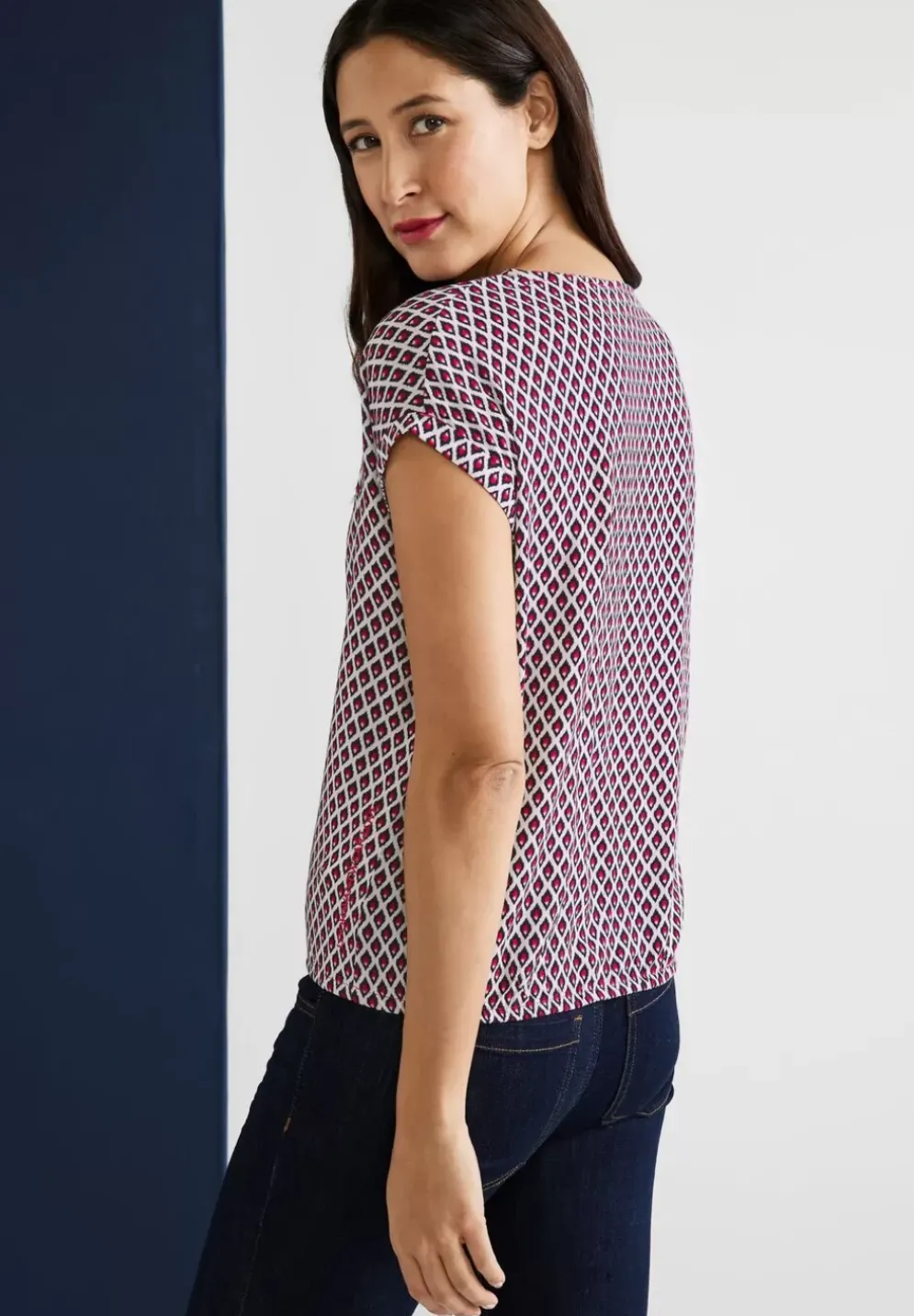Bluse Mit Minimalprint