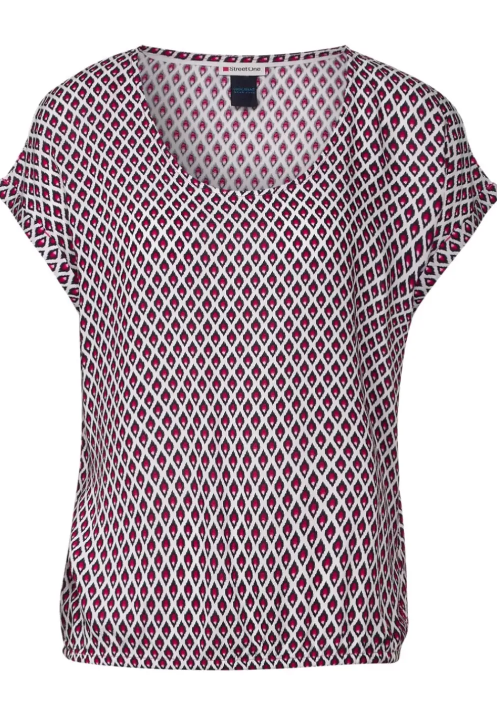 Bluse Mit Minimalprint