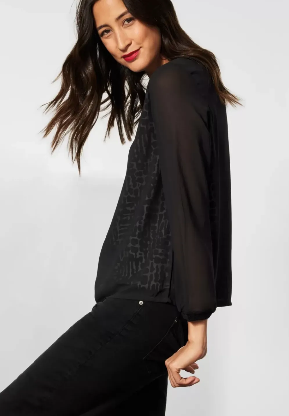 Bluse Mit Print