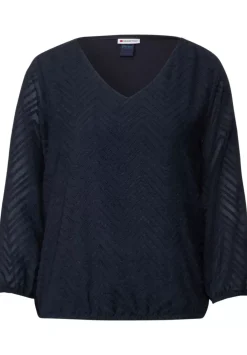 Bluse Mit Smokdetails