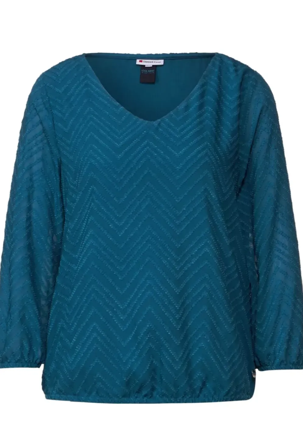 Bluse Mit Smokdetails