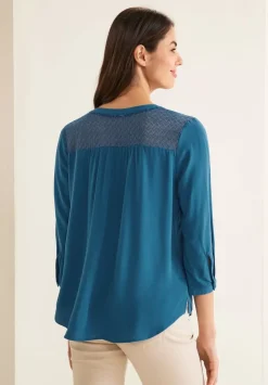 Bluse Mit Spitzendetail