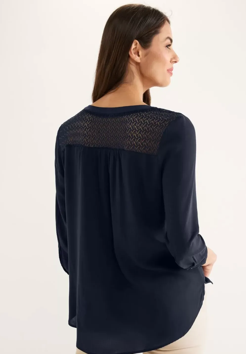 Bluse Mit Spitzendetail