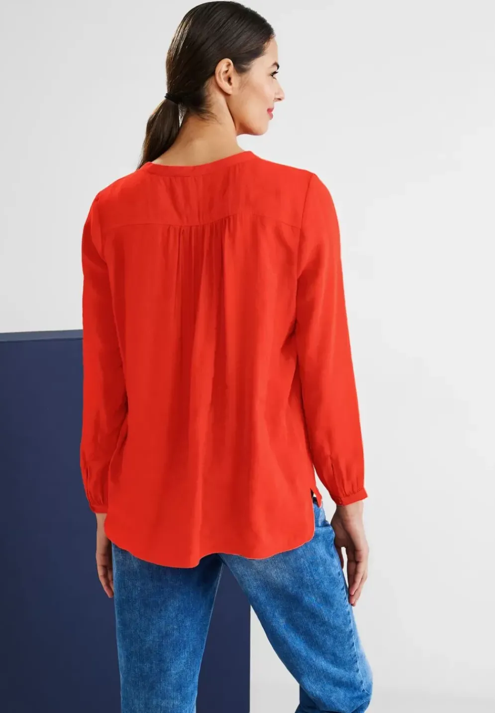 Bluse Mit Stehkragen