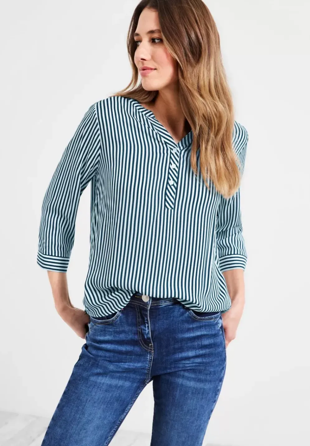 Bluse Mit Streifen