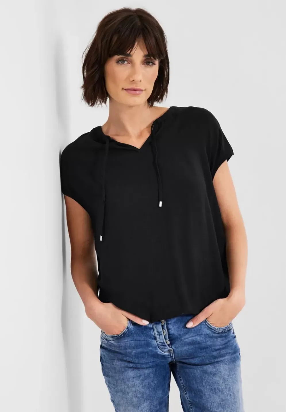 Bluse Mit Tunikabandchen