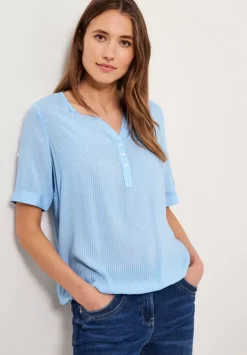 Bluse Mit Turn-Up Armel