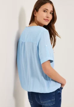 Bluse Mit Turn-Up Armel