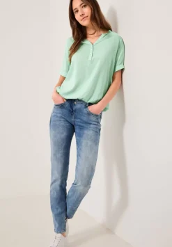 Bluse Mit Turn-Up Armel