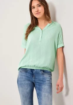 Bluse Mit Turn-Up Armel