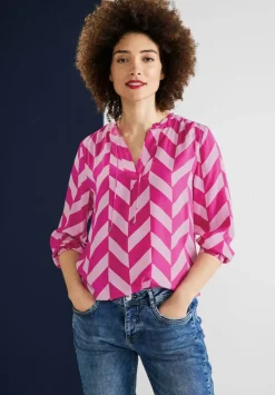 Bluse Mit Zick Zack Muster