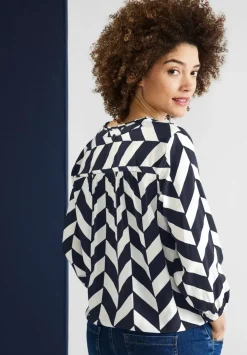 Bluse Mit Zick Zack Muster