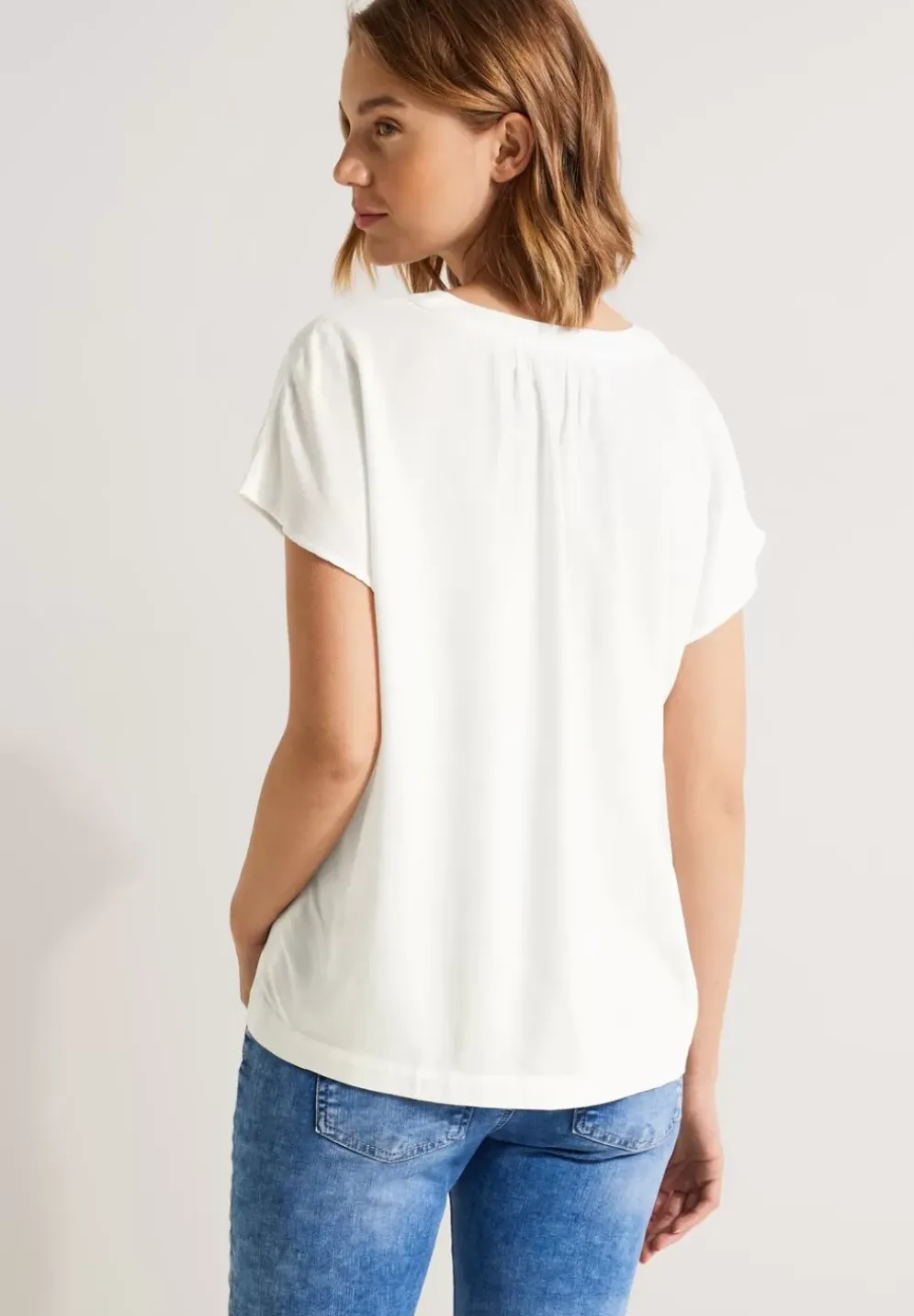 Blusenshirt In Unifarbe