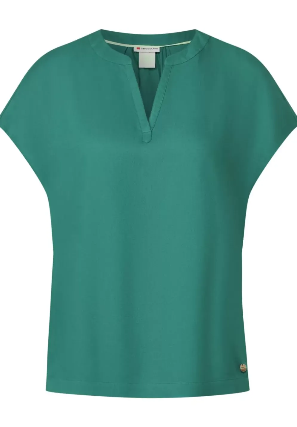 Blusenshirt In Unifarbe