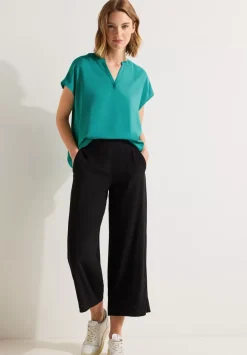 Blusenshirt In Unifarbe