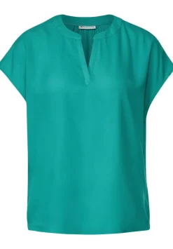 Blusenshirt In Unifarbe
