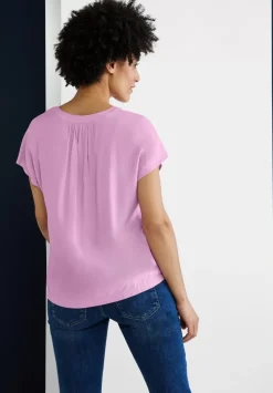 Blusenshirt In Unifarbe