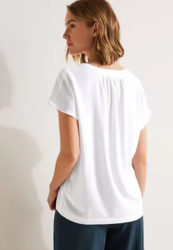 Blusenshirt In Unifarbe