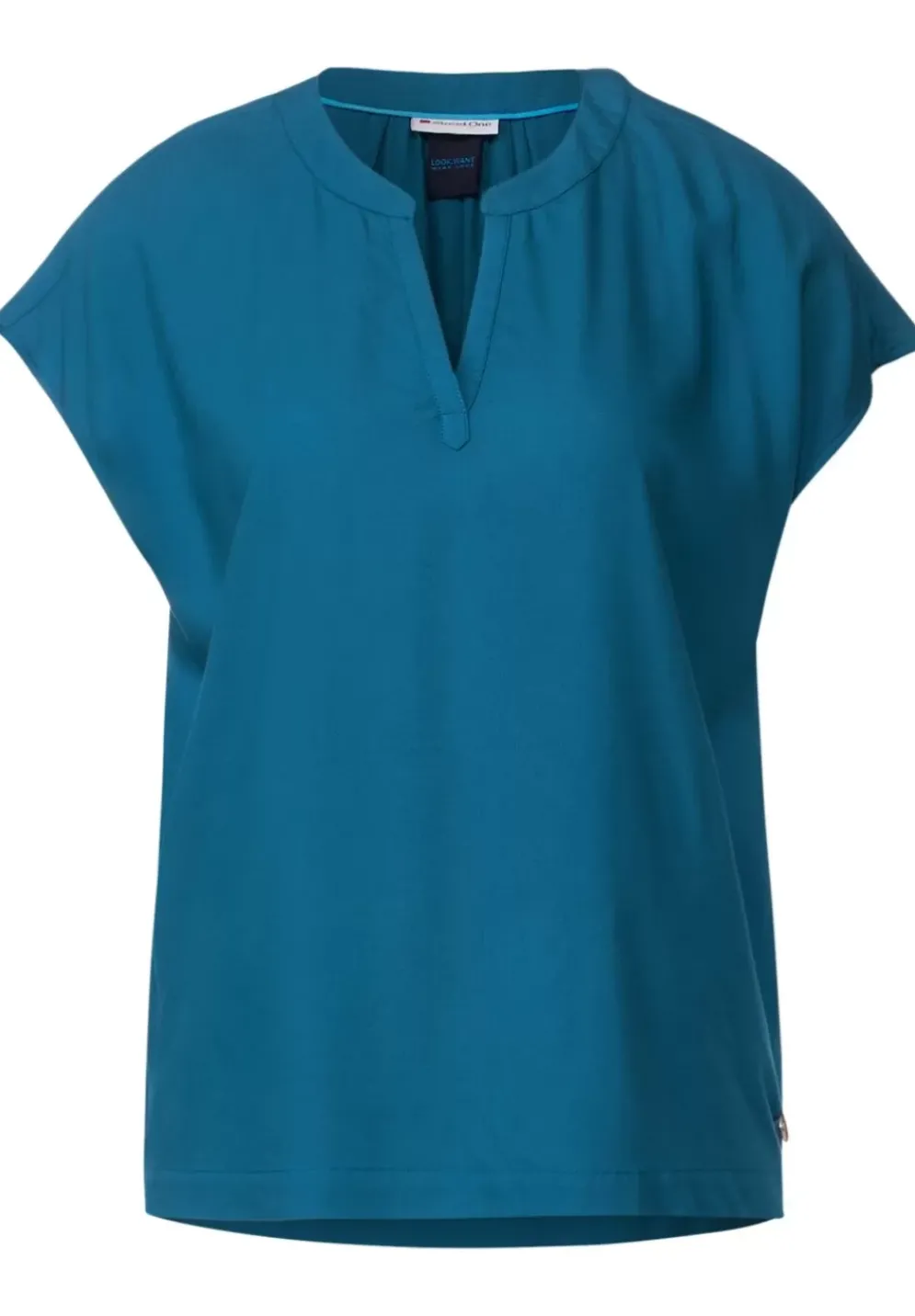 Blusenshirt In Unifarbe