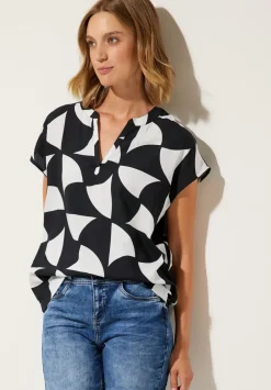 Blusenshirt In Unifarbe