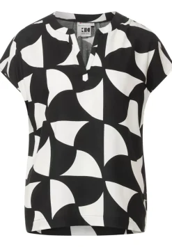 Blusenshirt In Unifarbe