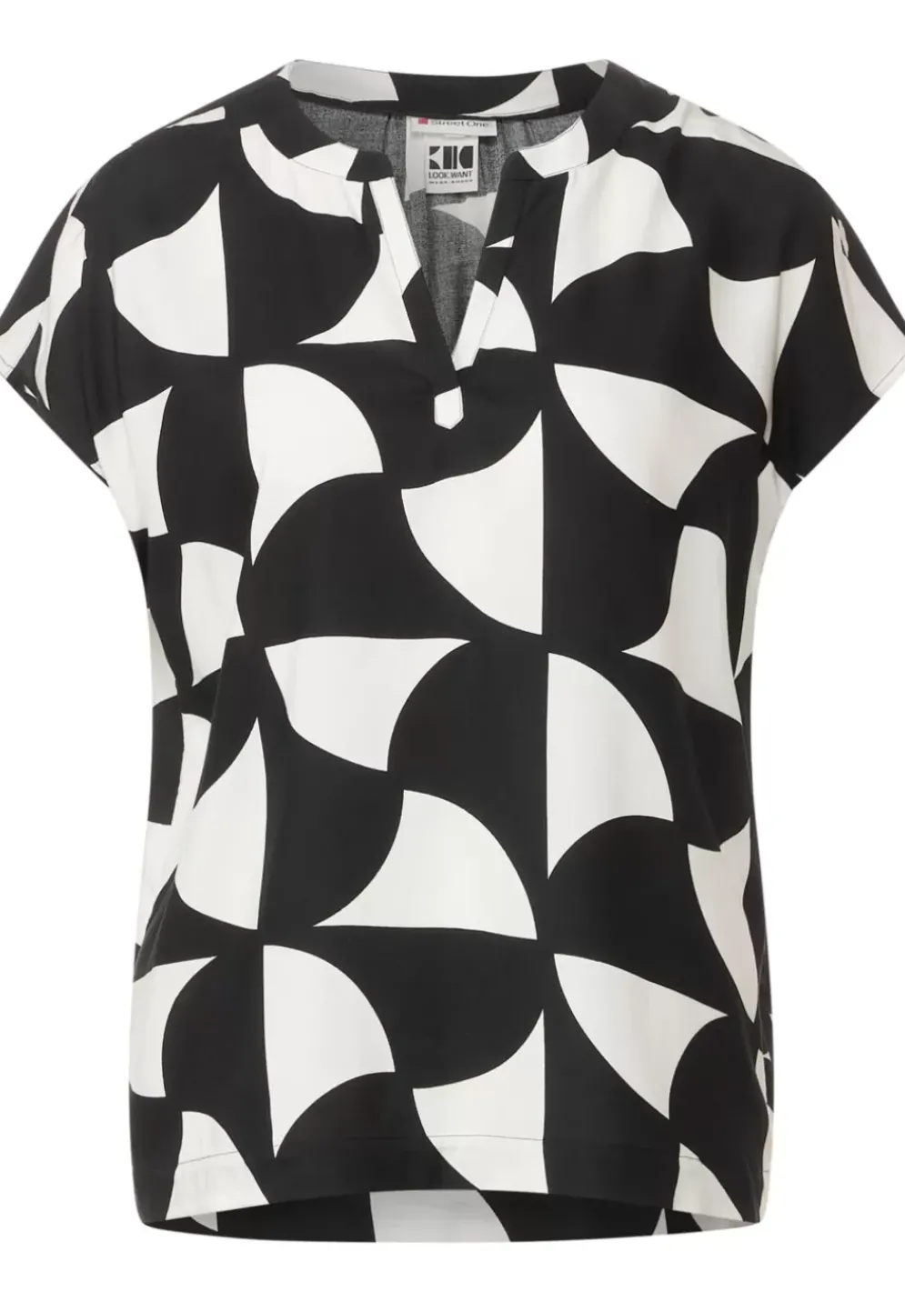 Blusenshirt In Unifarbe