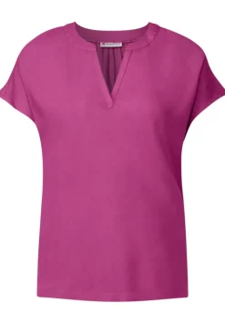 Blusenshirt In Unifarbe