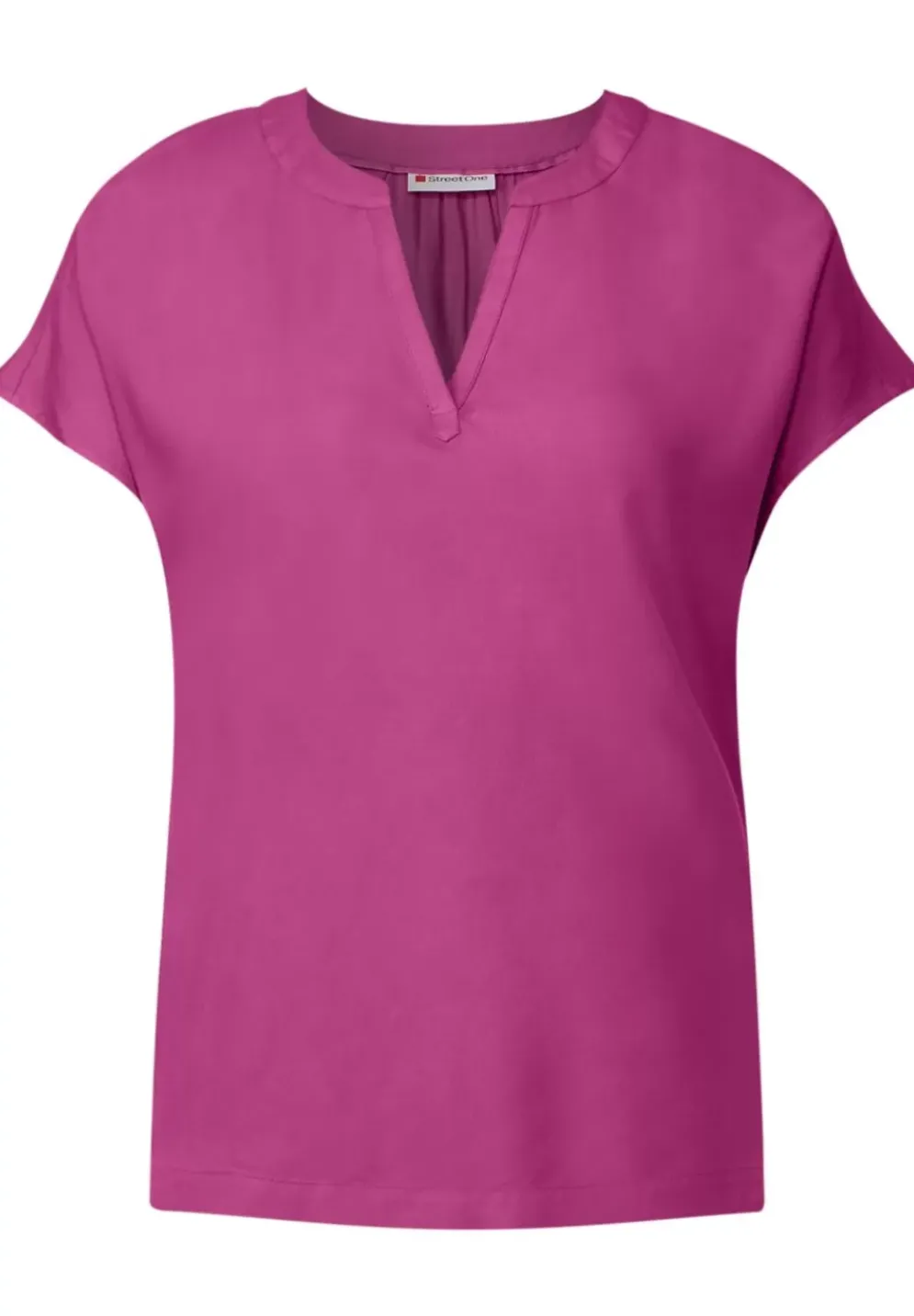 Blusenshirt In Unifarbe