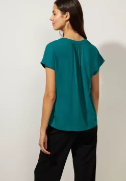 Blusenshirt In Unifarbe