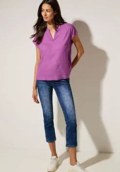 Blusenshirt In Unifarbe