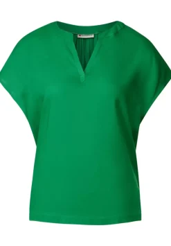 Blusenshirt In Unifarbe