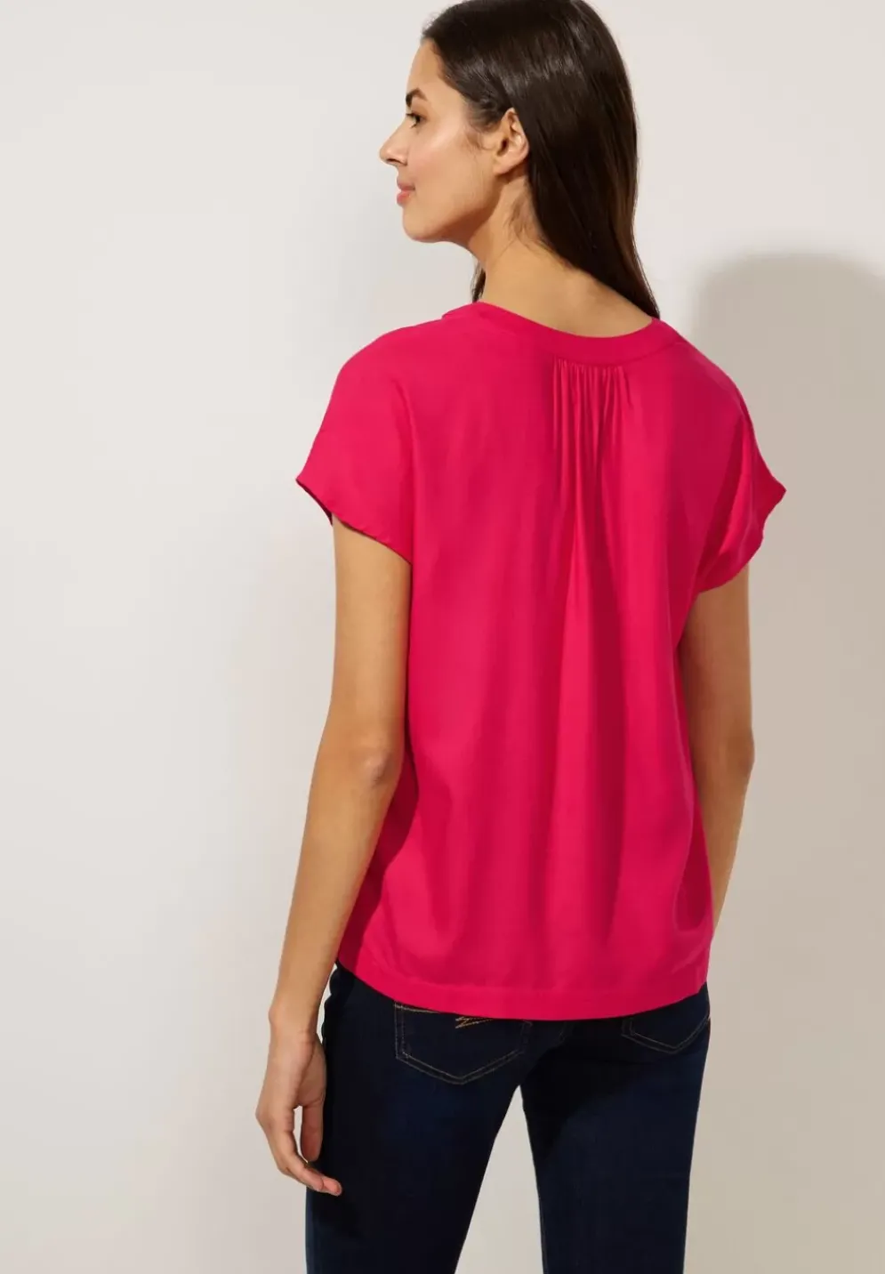Blusenshirt In Unifarbe
