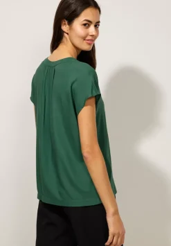 Blusenshirt In Unifarbe