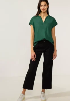 Blusenshirt In Unifarbe
