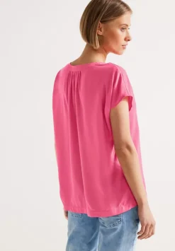 Blusenshirt In Unifarbe