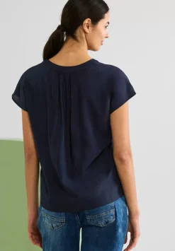 Blusenshirt In Unifarbe
