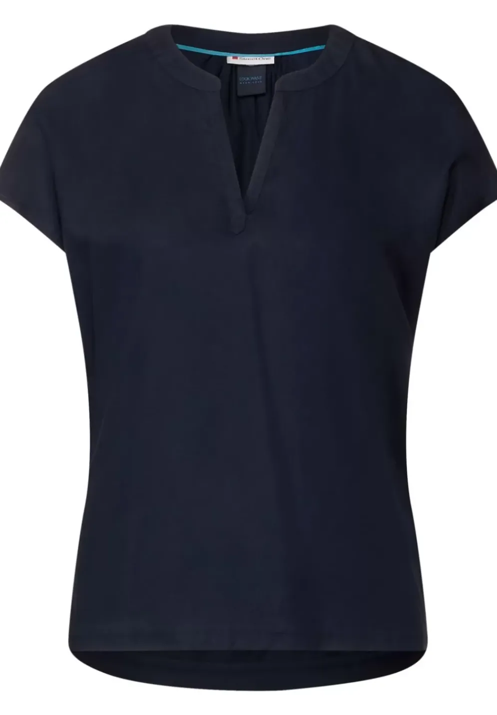 Blusenshirt In Unifarbe