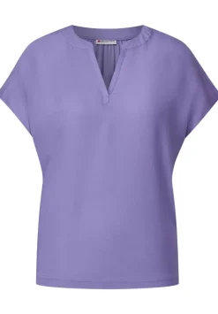 Blusenshirt In Unifarbe