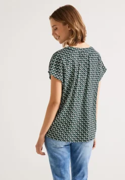 Blusenshirt Mit Minimalprint