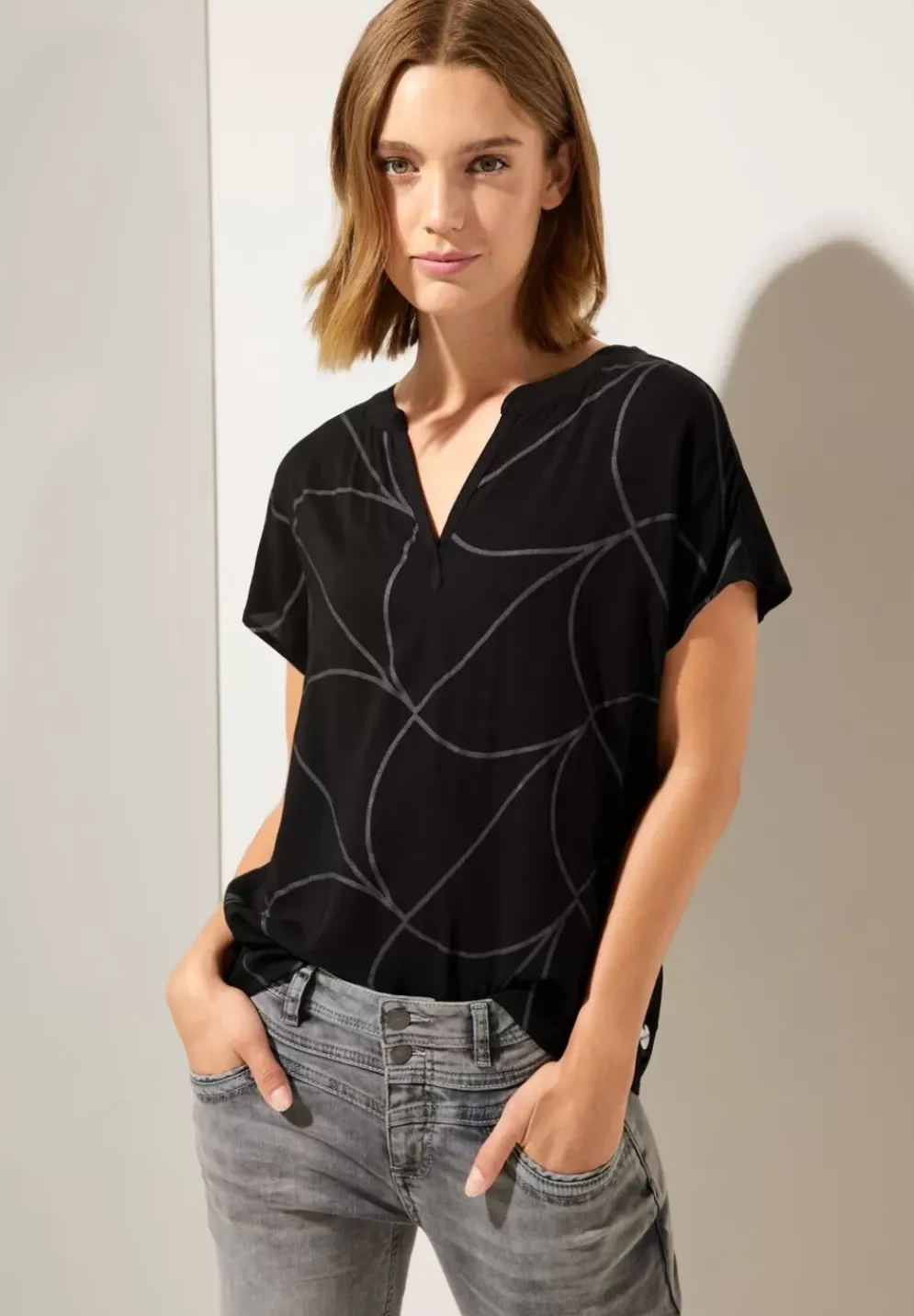 Blusenshirt Mit Print