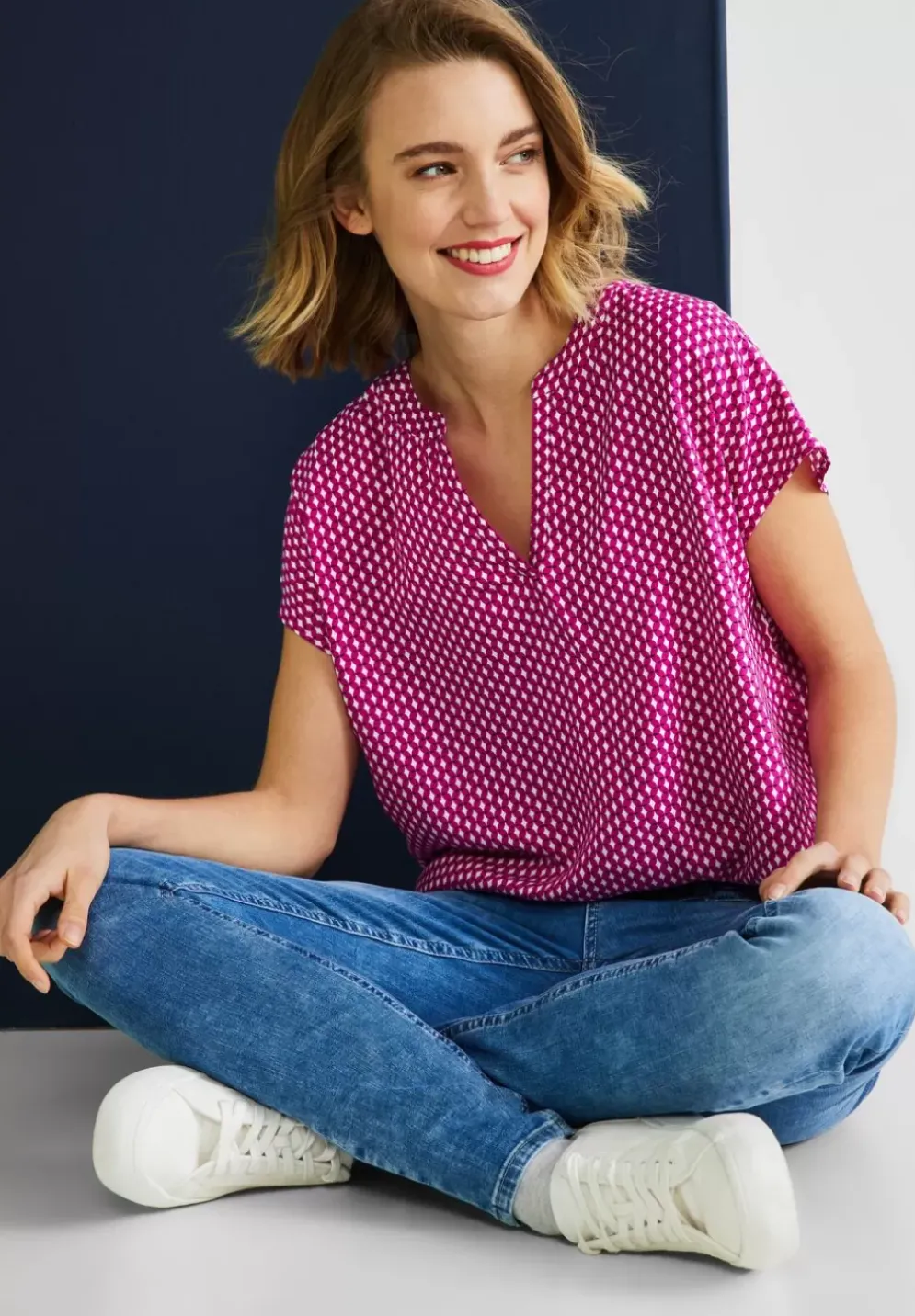 Blusenshirt Mit Print