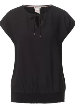 Blusenshirt Mit Smokdetail
